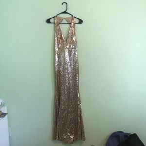 Forever 21 Rose gold gown